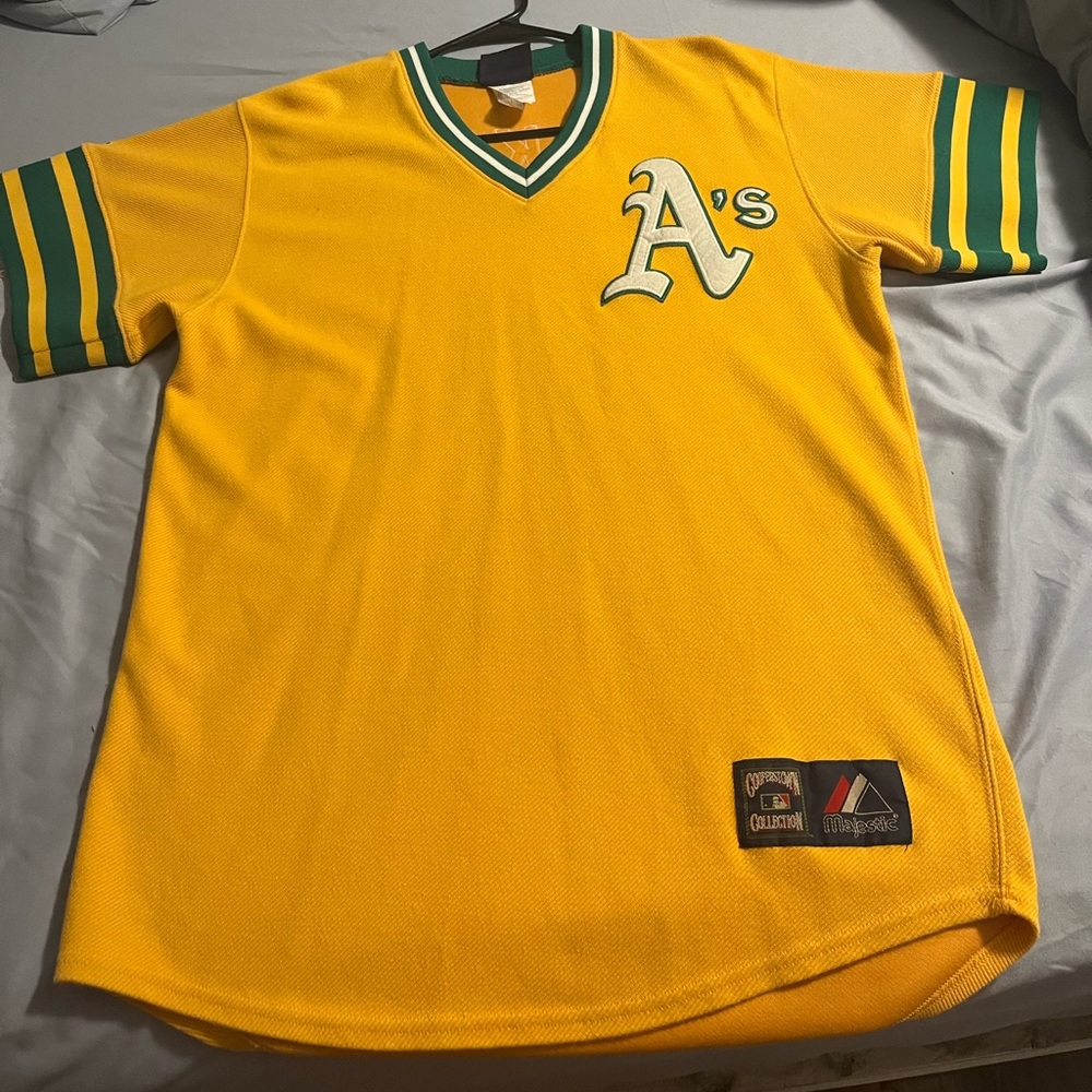 Vintage Reggie Jackson Cooperstown Collection MLB Oakland A’s Jersey Medium #9